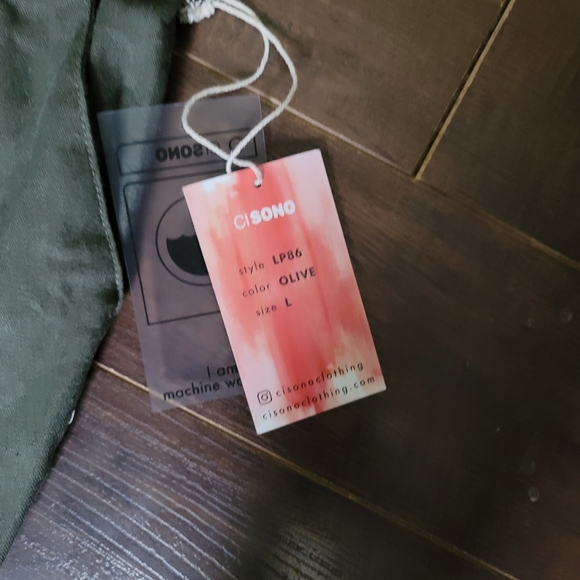 Paperbag waist linen pants - Picture 2 of 3